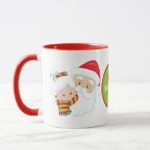 Weihnachtsfest und Frau Claus geben den Namen Tasse (Links)