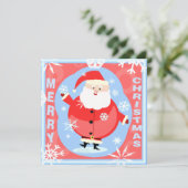 Weihnachtsfest und Schnee-Party Einladung (Stehend Vorderseite)