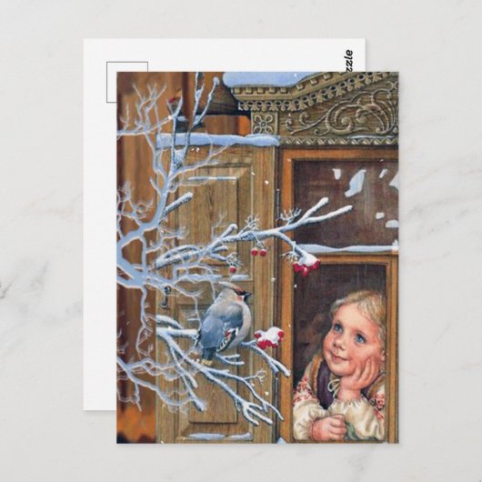 Weihnachtsfest und Weihnachtsfeiertag Postkarte (Vorne/Hinten)