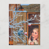 Weihnachtsfest und Weihnachtsfeiertag Postkarte (Vorderseite)