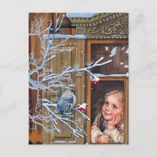 Weihnachtsfest und Weihnachtsfeiertag Postkarte (Vorderseite)