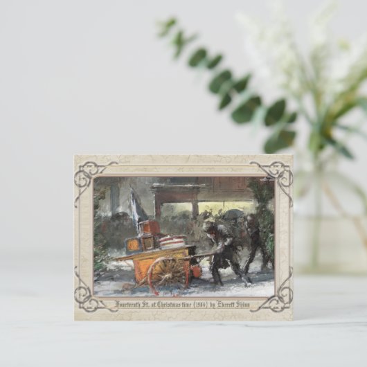 Weihnachtsfest Vierzehnte St. zu Weihnachten Postkarte (Stehend Vorderseite)