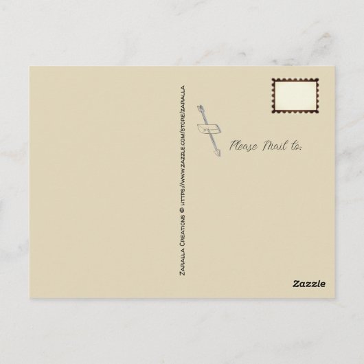 Weihnachtsfest Vierzehnte St. zu Weihnachten Postkarte (Rückseite)