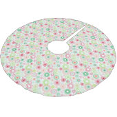 Weihnachtsfest Vintage Spiralen Polyester Weihnachtsbaumdecke (Schrägansicht)