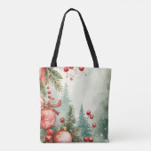 Weihnachtsfest Wasserfarbene Tasche (Rückseite)