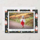 Weihnachtsfest Weihnachten-Pattern-Foto Feiertagskarte (Vorderseite)