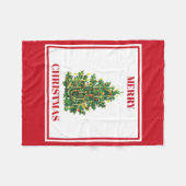 Weihnachtsfest Weihnachtsbaum Fleecedecke (Vorderseite (Horizontal))