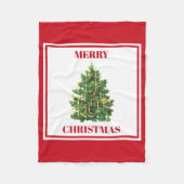 Weihnachtsfest Weihnachtsbaum Fleecedecke (Vorderseite)
