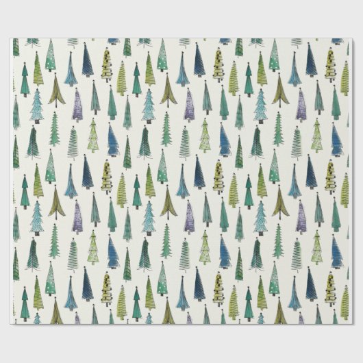 Weihnachtsfest Weihnachtsbaum Geschenkpapier (Flach)