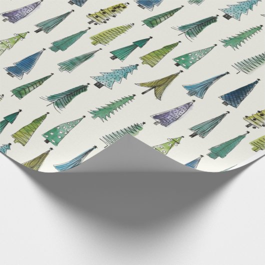 Weihnachtsfest Weihnachtsbaum Geschenkpapier (Ecke)