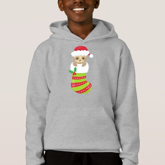 Weihnachtsfest, Weihnachtsfeiertag, Strumpf, Weihn Hoodie (Vorderseite)
