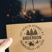 Weihnachtsfest Winter Wonderland Permastempel