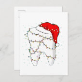 Weihnachtsfest Zahnarzt Feiertag Einladungspostkarte (Vorne/Hinten)