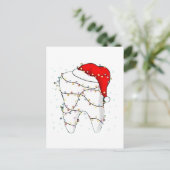 Weihnachtsfest Zahnarzt Feiertag Einladungspostkarte (Stehend Vorderseite)