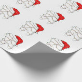 Weihnachtsfest Zahnarzt Feiertag Geschenkpapier (Ecke)