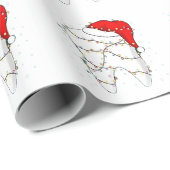 Weihnachtsfest Zahnarzt Feiertag Geschenkpapier (Rolleneckpunkt)