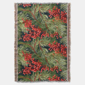 Weihnachtsfeste Branchen und Berries Decke (Vorderseite Vertikal)