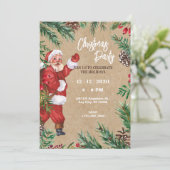 Weihnachtsfeste Einladung (Stehend Vorderseite)