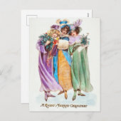 Weihnachtsfeste Feiertagspostkarte (Vorne/Hinten)