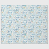 Weihnachtsfeste Frohe Festtage in der Küstenregion Geschenkpapier (Flach)