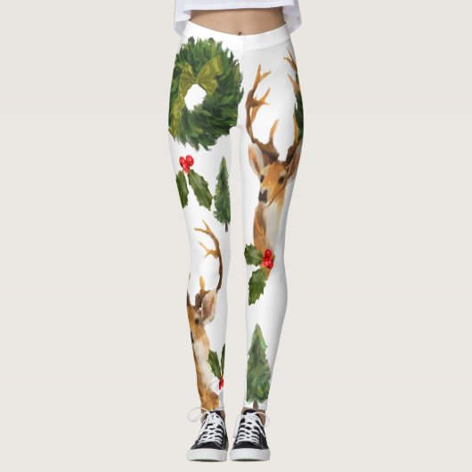 Weihnachtsfeste Leggings (Vorderseite)