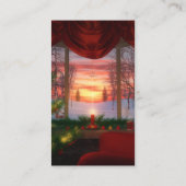 Weihnachtsfeste Lesezeichen im Himmel Visitenkarte (Rückseite)