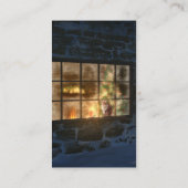 Weihnachtsfeste Lesezeichen Visitenkarte (Rückseite)