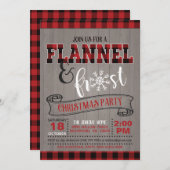 Weihnachtsfeste Party Einladung (Vorne/Hinten)