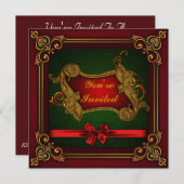 Weihnachtsfeste Party Einladungen (Vorne/Hinten)