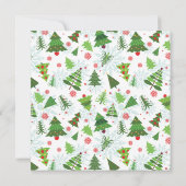 Weihnachtsfeste Party Einladungen (Rückseite)