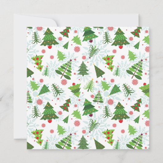 Weihnachtsfeste Party Einladungen (Rückseite)