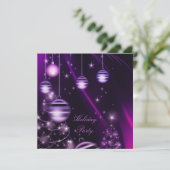 Weihnachtsfeste Party Einladungen (Stehend Vorderseite)
