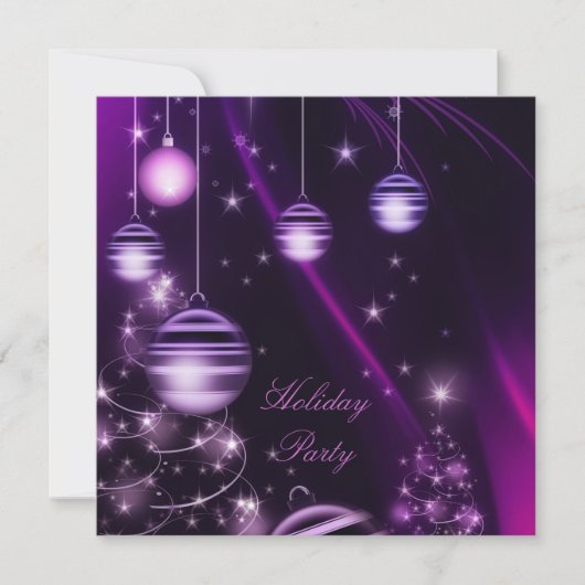 Weihnachtsfeste Party Einladungen (Vorderseite)