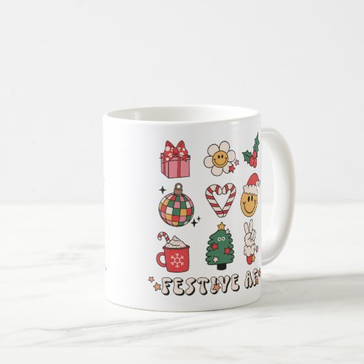 Weihnachtsfestival Vibes Kaffeetasse (VorderseiteRechts)