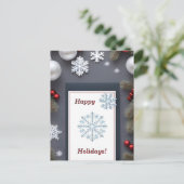 Weihnachtsfestkarte Postkarte (Stehend Vorderseite)