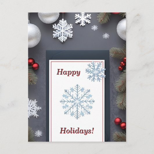 Weihnachtsfestkarte Postkarte (Vorderseite)
