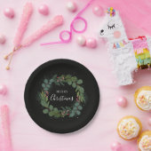 Weihnachtsfestkranz Papierplatten Pappteller (Party)