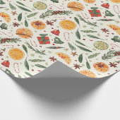 Weihnachtsfestlich Geschenkpapier (Ecke)