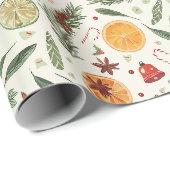 Weihnachtsfestlich Geschenkpapier (Rolleneckpunkt)