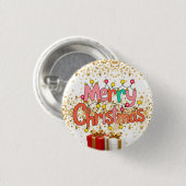 Weihnachtsfestliche Dekoration Button (Vorne & Hinten)