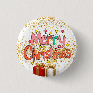 Weihnachtsfestliche Dekoration Button