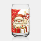 Weihnachtsfestliche Dekoration Dosenglas (Vorderseite)