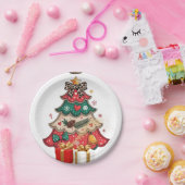 Weihnachtsfestliche Dekorationsornament Pappteller (Party)