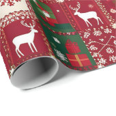 Weihnachtsfestmuster Geschenkpapier (Rolleneckpunkt)