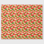 Weihnachtsfestmuster Geschenkpapier (Flach)
