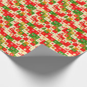 Weihnachtsfestmuster Geschenkpapier (Ecke)