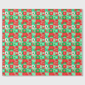 Weihnachtsfestmuster Geschenkpapier (Flach)