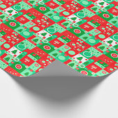 Weihnachtsfestmuster Geschenkpapier (Ecke)