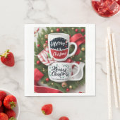 Weihnachtsfestpapier Napkin Serviette (Beispiel)