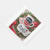 Weihnachtsfestpapier Napkin Serviette (Ecke)